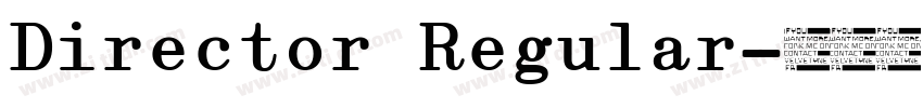 Director Regular字体转换